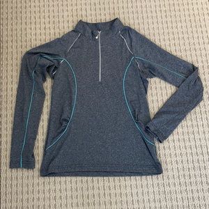 Sport Haley; heather gray quarter zip